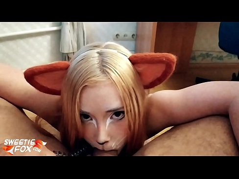 ❤️ Kitsune glutas dikon kaj kumas en ŝia buŝo ️ Hejmfarita porno ĉe ni ❤